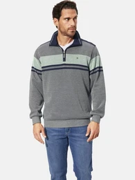 Sweatshirt QUARLON mit Zipper am Kragen