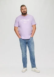 s.Oliver T-Shirt mit Logo-Print Lila/Rosa/Fliederfarben