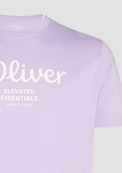 s.Oliver T-Shirt mit Logo-Print Lila/Rosa/Fliederfarben
