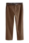 Next Chinohose Straight Fit mit Print Khaki/Beige/Braun