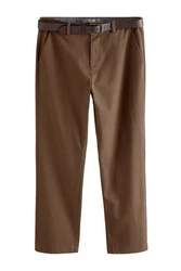 Next Chinohose Straight Fit mit Print Khaki/Beige/Braun
