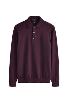 Next Langarm-Poloshirt Slim Fit Dunkelrot/Dunkelblau/Lila/Bordeaux/Rosa Next Langarm-Poloshirt Slim Fit Dunkelrot/Dunkelblau/Lila/Bordeaux/Rosa