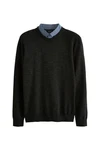 Next 2-in-1 Pullover Hemdeinsatz 