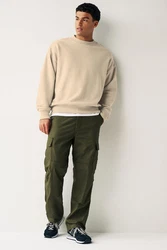 Next Oversized-Sweatshirt mit Rundhalsausschnitt Beige/Khaki/Braun