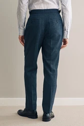 Next Stoffhose Signature Hose (1-tlg) Dunkelblau/Grau/Hellblau/Blau