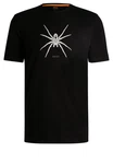 BOSS ORANGE T-Shirt Te_Spiderbat (1-tlg) Schwarz