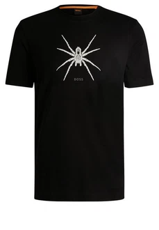 BOSS ORANGE T-Shirt Te_Spiderbat (1-tlg) Schwarz