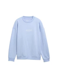 TOM TAILOR Sweatshirt Hellblau/Blau/Fliederfarben