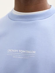 TOM TAILOR Sweatshirt Hellblau/Blau/Fliederfarben