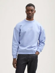 TOM TAILOR Sweatshirt Hellblau/Blau/Fliederfarben