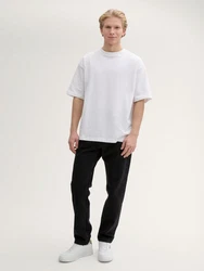TOM TAILOR Denim 5-Pocket Jeans Schwarz/Beige/Weiß
