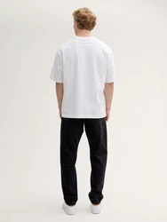 TOM TAILOR Denim 5-Pocket Jeans Schwarz/Beige/Weiß