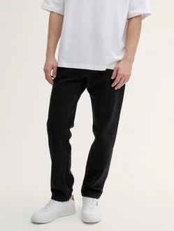 TOM TAILOR Denim 5-Pocket Jeans Schwarz/Beige/Weiß