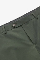 Next Anzug Motion Flex Hose-Skinny Fit Dunkelgrün/Khaki