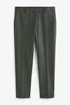 Next Anzug Motion Flex Hose-Skinny Fit Dunkelgrün/Khaki