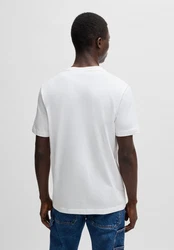 BOSS ORANGE T-Shirt Te_Spiderbat (1-tlg) Braun/Creme/Weiß/Silber/Grau