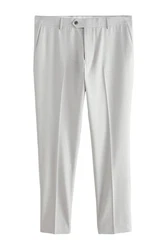 Next Anzughose Slim Fit mit Struktur (1-tlg) Grau/Hellgrau/Khaki