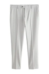 Next Anzughose Slim Fit mit Struktur (1-tlg) Grau/Hellgrau/Khaki