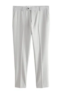 Next Anzughose Slim Fit mit Struktur (1-tlg) Grau/Hellgrau/Khaki
