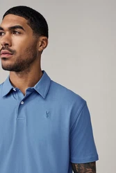 Next Poloshirt 5er-Pack Kurzarm-Poloshirts aus Jersey Blau/Hellblau/Dunkelblau/Grau
