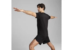 PUMA Yogashirt MOVE Trainings-T-Shirt Herren Schwarz/Grau