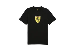 PUMA T-Shirt Scuderia Ferrari HP Race Big Shield T-Shirt Herren Schwarz/Rot/Gelb