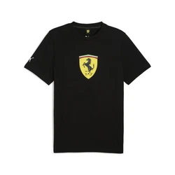 PUMA T-Shirt Scuderia Ferrari HP Race Big Shield T-Shirt Herren Schwarz/Rot/Gelb