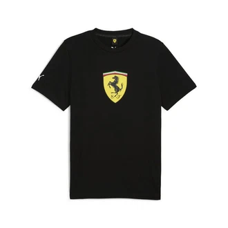 PUMA T-Shirt Scuderia Ferrari HP Race Big Shield T-Shirt Herren Schwarz/Rot/Gelb PUMA T-Shirt Scuderia Ferrari HP Race Big Shield T-Shirt Herren Schwarz/Rot/Gelb