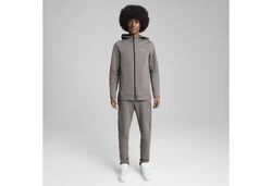 PUMA Sweatjacke EVOSTRIPE Kapuzenjacke Herren Grau/Dunkelgrau/Braun/Hellgrau
