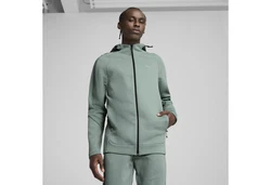 PUMA Sweatjacke EVOSTRIPE Kapuzenjacke Herren Grün/Dunkelgrün/Hellgrün