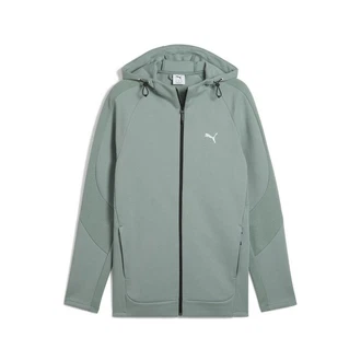 PUMA Sweatjacke EVOSTRIPE Kapuzenjacke Herren Grün/Dunkelgrün/Hellgrün