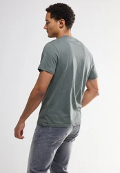 STREET ONE MEN T-Shirt Dunkelgrün/Braun/Grün