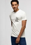 STREET ONE MEN T-Shirt mit Rundhalsausschnitt Weiß/Beige/Khaki