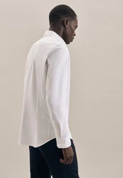 Seidensticker Businesshemd Slim Langarm Button-Down-Kragen Uni Uni
