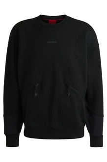 HUGO Herren Sweatshirt DATUMNAS Oversized Fit