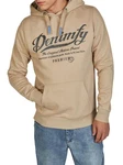 DENIMFY Kapuzenpullover Herren Hoodie DFArno Regular Fit Longsleeve Sweatshirt Khaki/Braun/Beige