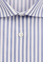 seidensticker Businesshemd Regular Langarm Kentkragen (OT) Hellblau/Dunkelblau/Blau
