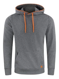 Kapuzenpullover Herren Hoodie RIVSandro Regular Fit Longsleeve Sweatshirt mit Cross-Over-Kragen und Kngurutasche