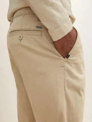 TOM TAILOR Shorts Satin Stretch Chino Khaki/Beige/Braun