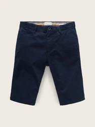 TOM TAILOR Shorts Satin Stretch Chino Dunkelblau