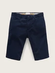 TOM TAILOR Shorts Satin Stretch Chino Dunkelblau