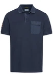 camel active Poloshirt Polo 1/2Arm Dunkelblau/Blau
