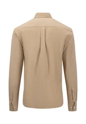 FYNCH-HATTON Langarmhemd Regular Fit Beige/Khaki