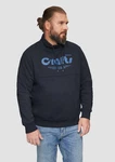 s.Oliver Sweatshirt mit Frontprint und Snood-Kragen Hellblau/Dunkelblau/Blau/Grau