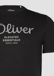 s.Oliver T-Shirt mit Logo-Print Silber/Braun/Schwarz/Grau