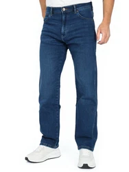 Wrangler Straight-Jeans Relaxed Fit Frontier Dunkelblau/Blau