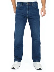 Wrangler Straight-Jeans Relaxed Fit Frontier Dunkelblau/Blau