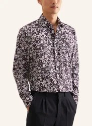 seidensticker Businesshemd Regular Fit Rosa/Dunkelgrau/Lila/Grau