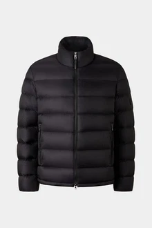 BOGNER Anorak Steppjacke Hugh Regular Fit Schwarz/Braun/Rot