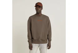 G-STAR Sweatshirt Photo Back Print Khaki/Braun/Gelb/Dunkelgrün/Schwarz/Beige